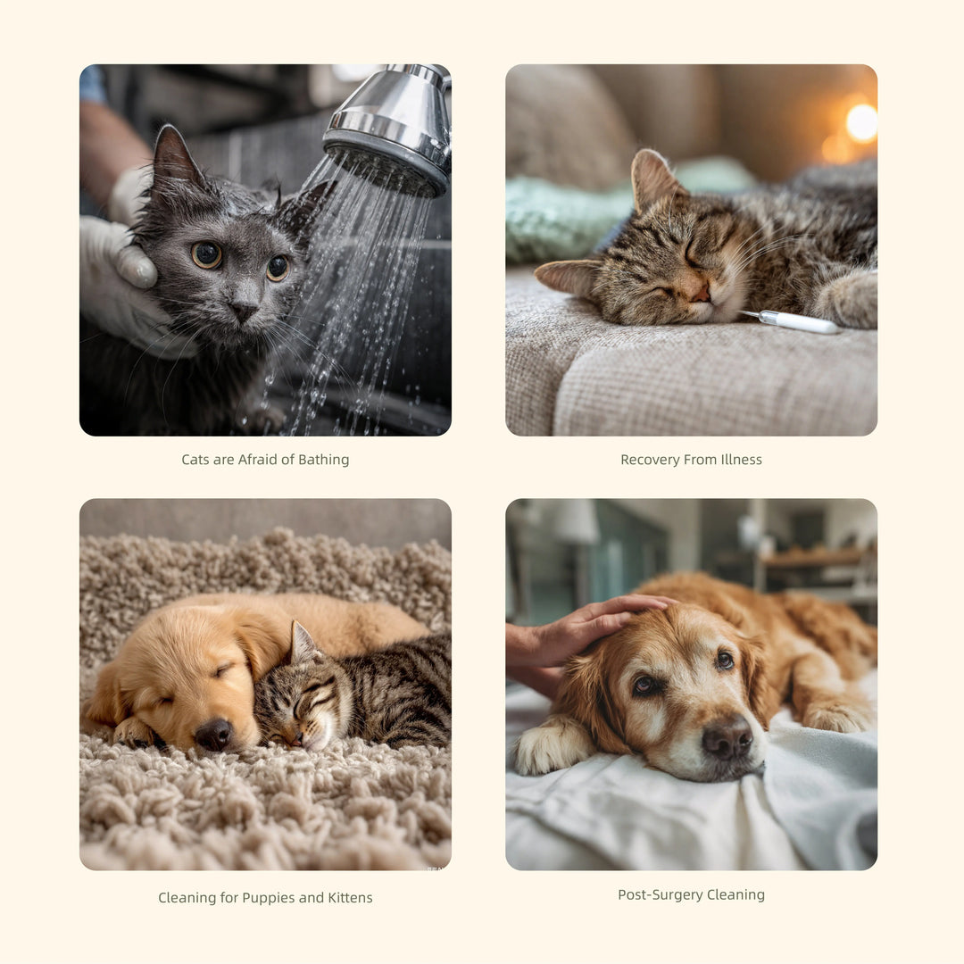 Lingettes jetables pour gants de toilettage pour animaux