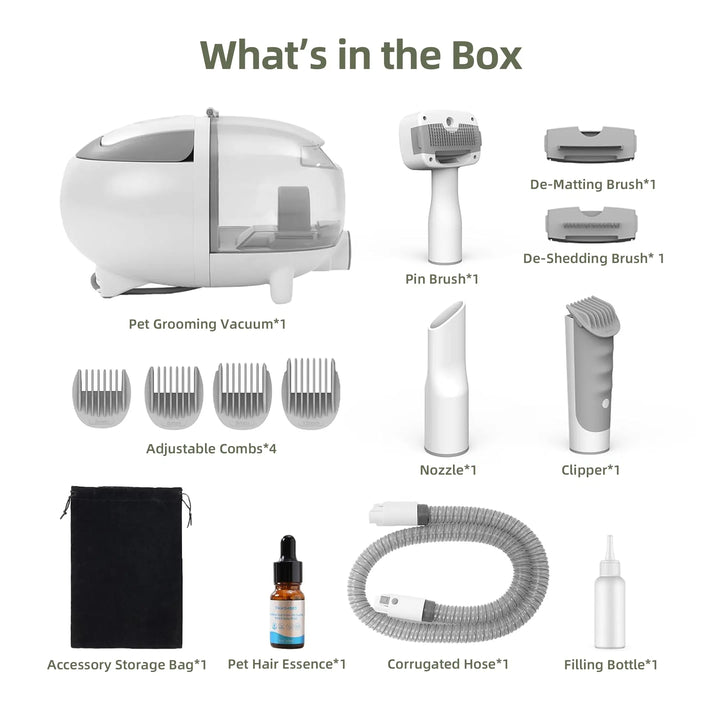 Aspirateur de toilettage pour animaux 6 en 1