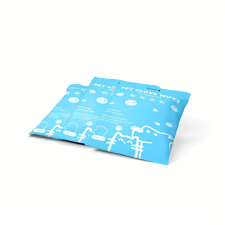 Disposable Pet Grooming Glove Wipes