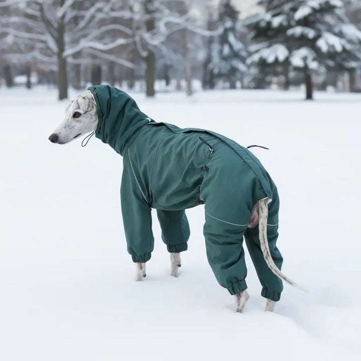GoFurly Arctic Shield Parka - Waterproof 4-Leg Winter Coat for Large Dogs