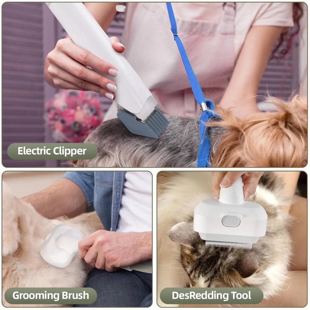 Pet Grooming Vacuum Kit for Dogs and Cats