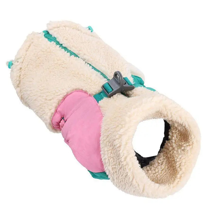 Warm Zipper Dog Coat Winter Jacket for Medium to Large Dogs